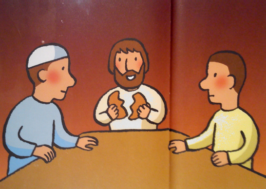 Jezus breekt het brood