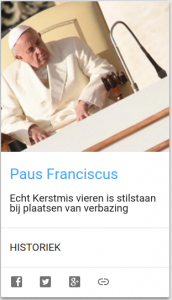 Paus Franciscus blogt