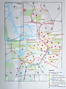 Het Antwerps Kerkenplan (eind 2016) toont nog veel studiewerk.