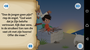 Isaac gered van het offer