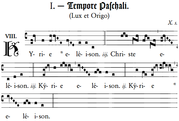 Voor zondagen in de Paastijd, uit het Kyriale I, Lux et Origo