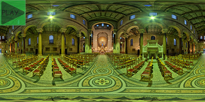 3D-binnenzicht van de Sint-Michael-en-Petruskerk
